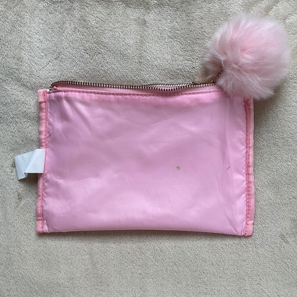White & Pink Pencil Pouch - Picture 4 of 6